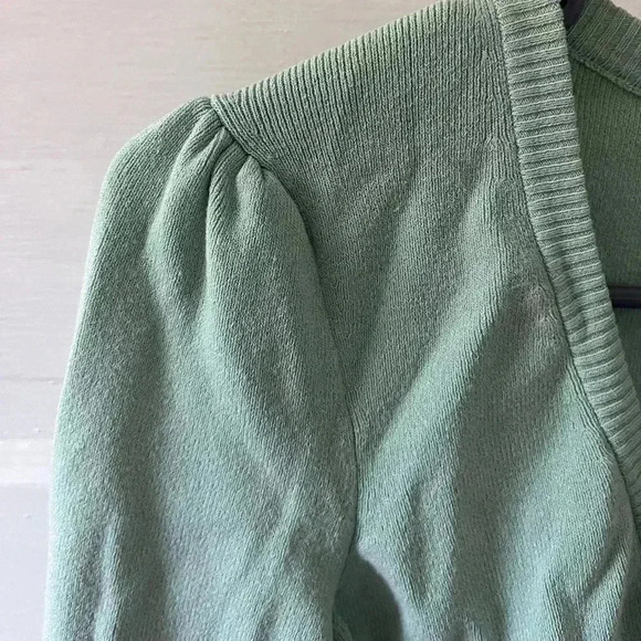 Loft mint green mini cardigan size small - Picture 5 of 7